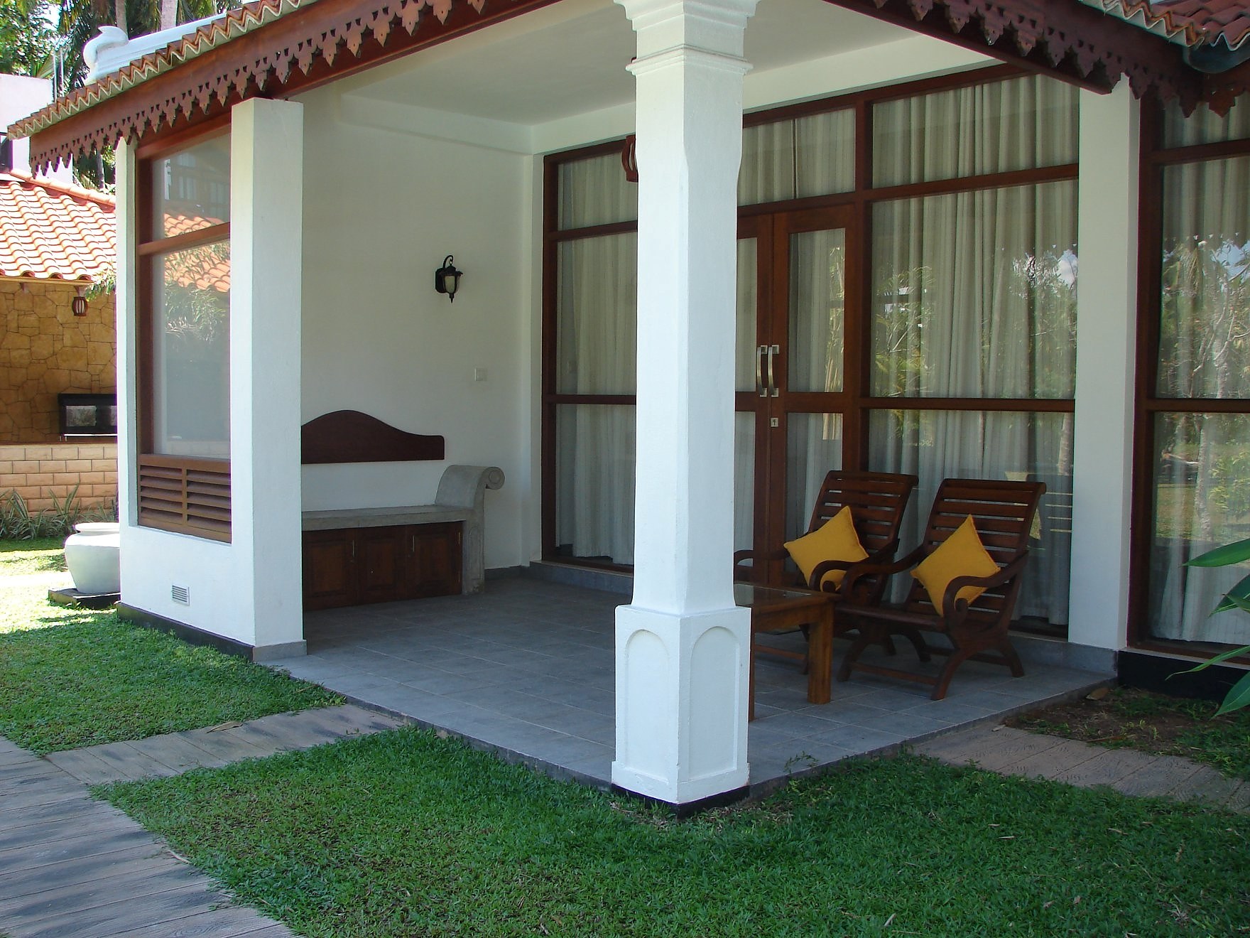 Villa veranda garden chairs